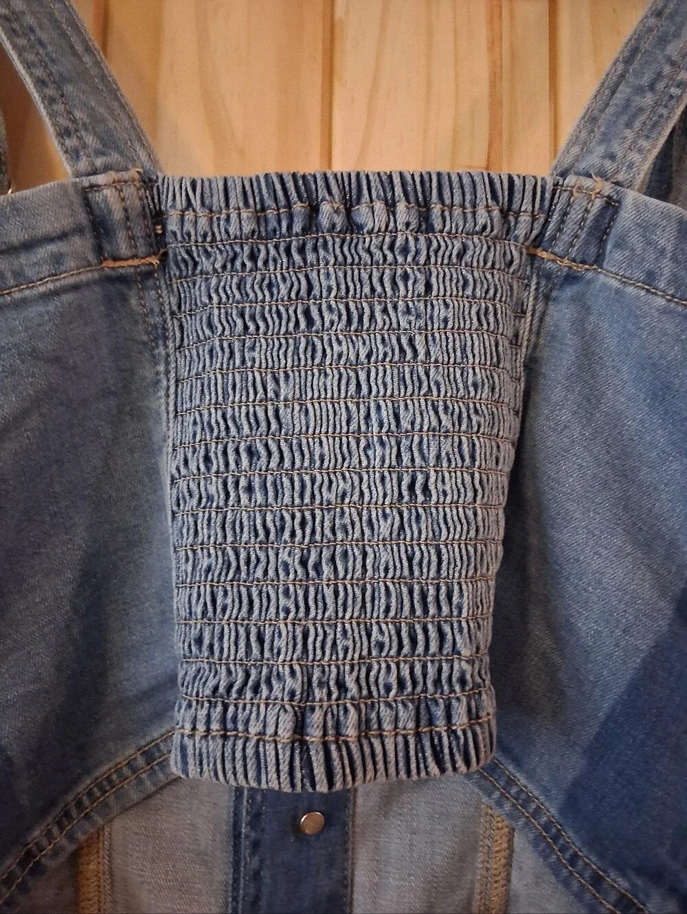 American Eagle Denim Cropped Top Sz L